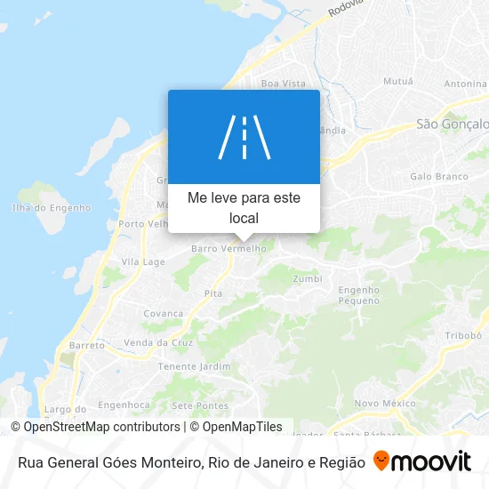 Rua General Góes Monteiro mapa