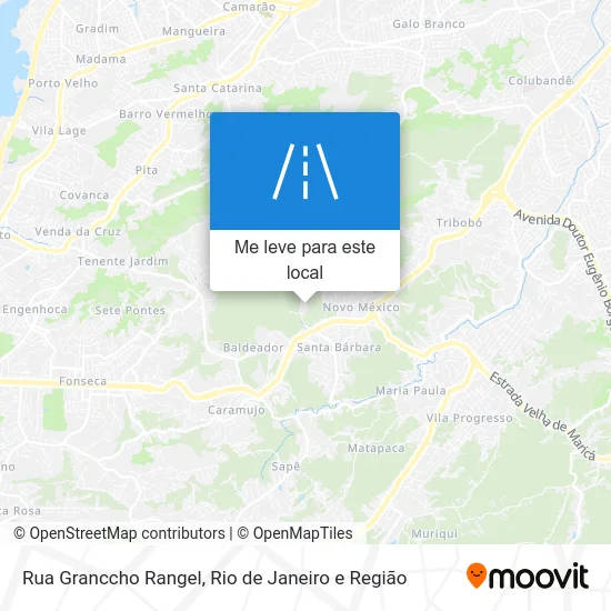 Rua Granccho Rangel mapa
