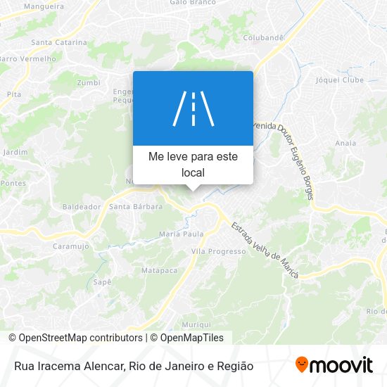 Rua Iracema Alencar mapa