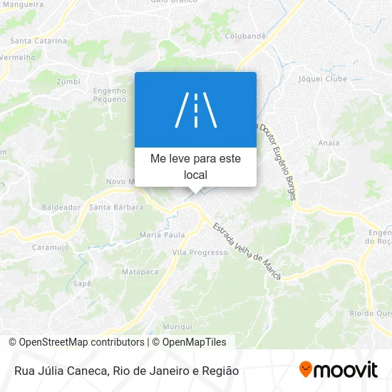 Rua Júlia Caneca mapa