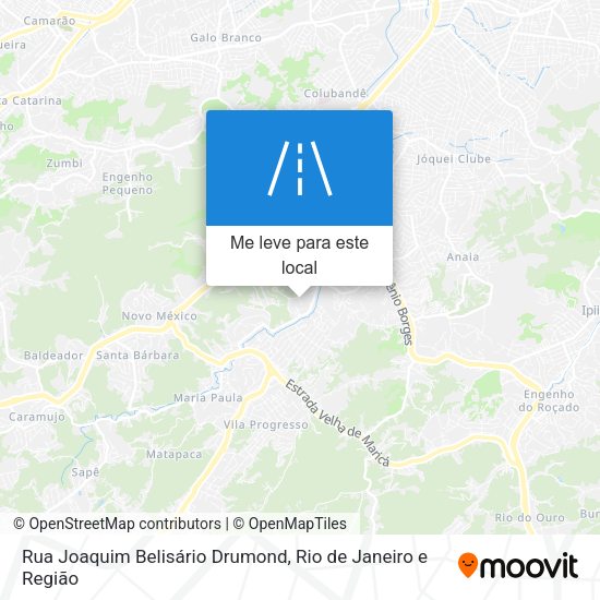 Rua Joaquim Belisário Drumond mapa