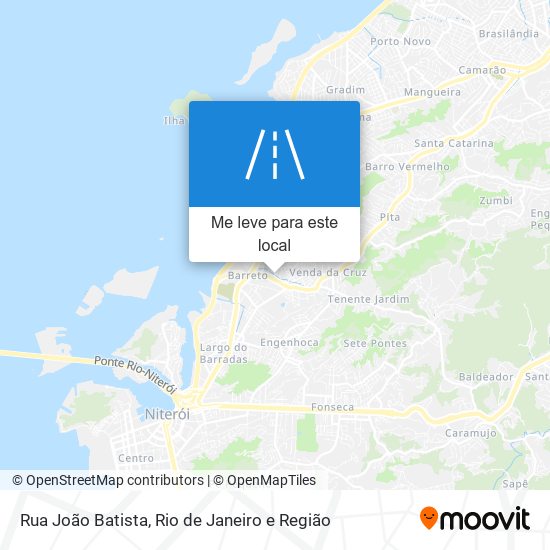 Rua João Batista mapa