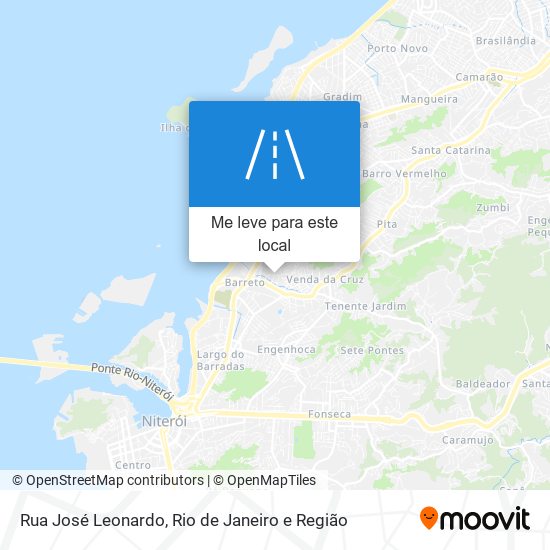 Rua José Leonardo mapa