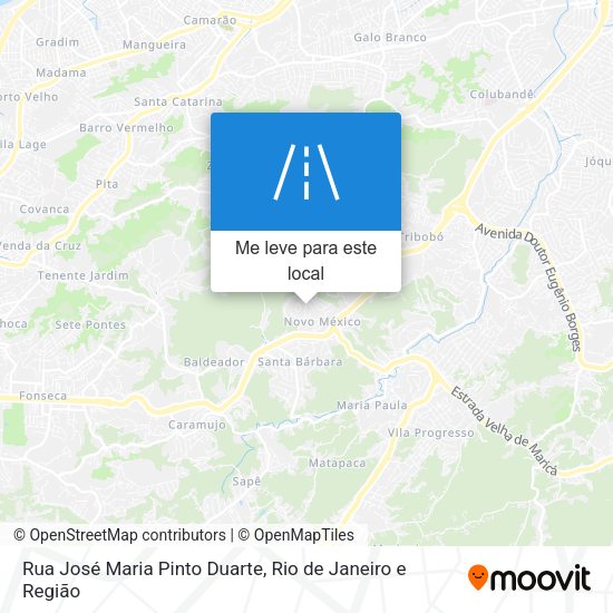 Rua José Maria Pinto Duarte mapa