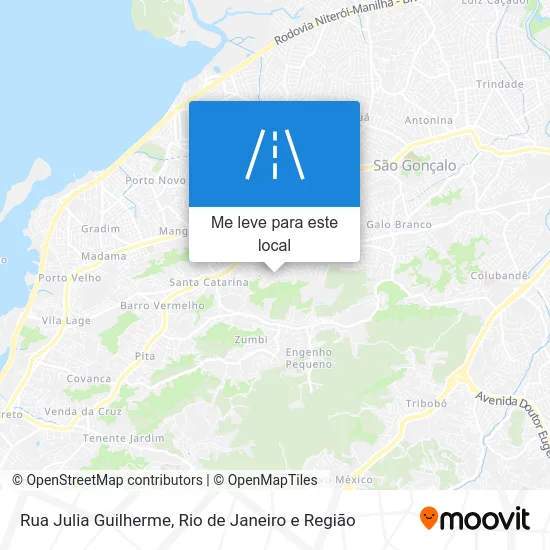 Rua Julia Guilherme mapa