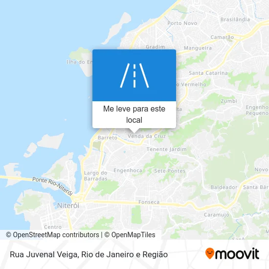 Rua Juvenal Veiga mapa