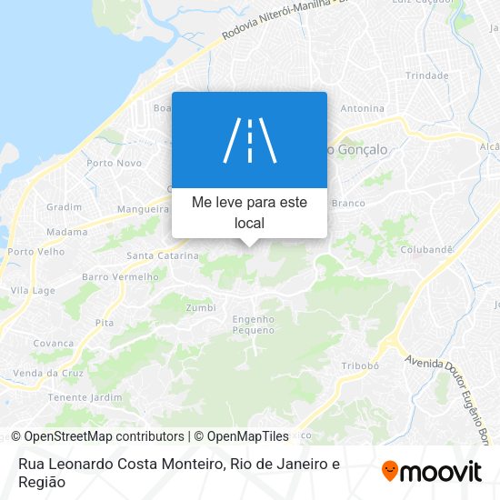 Rua Leonardo Costa Monteiro mapa