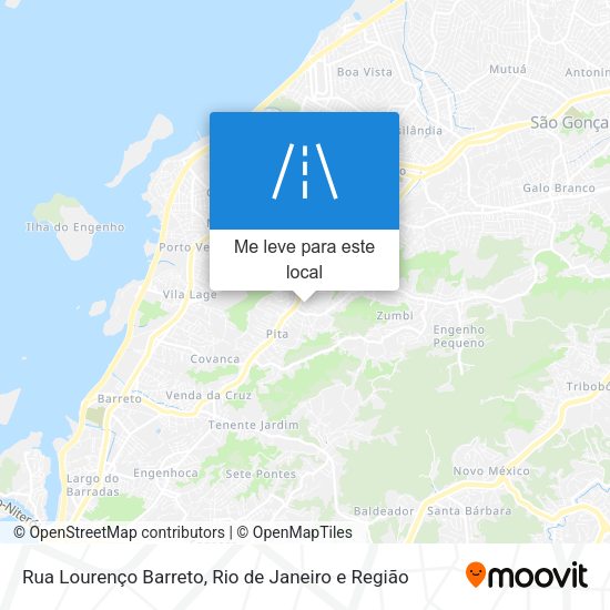 Rua Lourenço Barreto mapa
