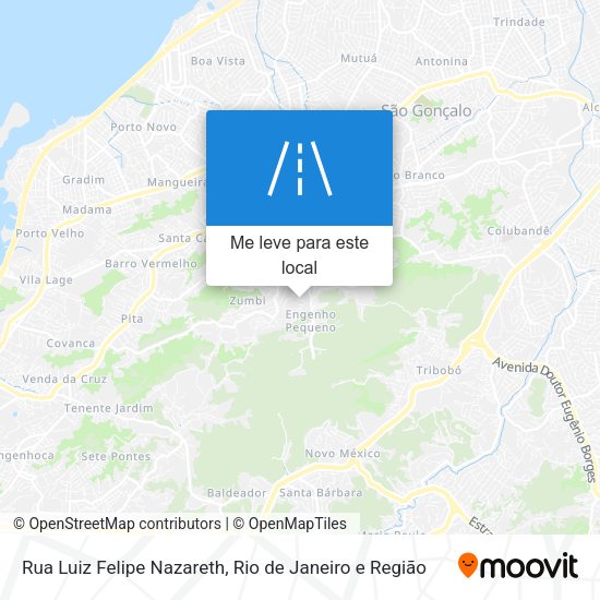 Rua Luiz Felipe Nazareth mapa