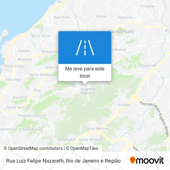 Rua Luiz Felipe Nazareth mapa