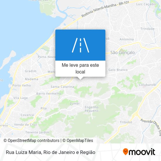 Rua Luiza Maria mapa