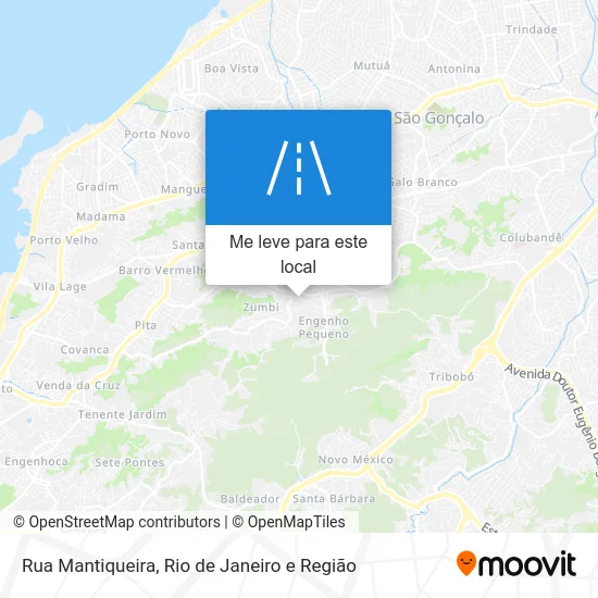 Rua Mantiqueira mapa
