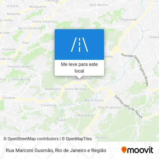 Rua Marconi Gusmão mapa