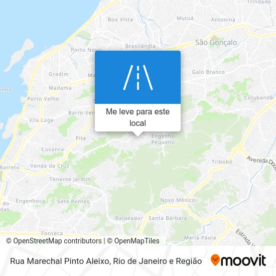 Rua Marechal Pinto Aleixo mapa