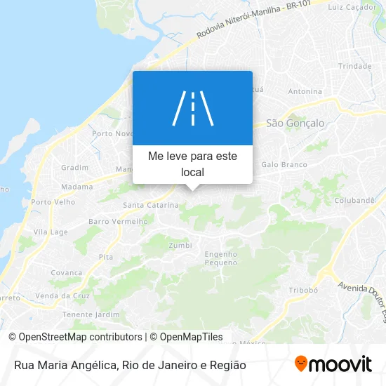Rua Maria Angélica mapa