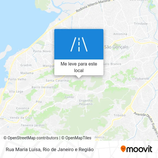 Rua Maria Luísa mapa