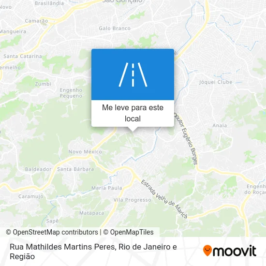Rua Mathildes Martins Peres mapa