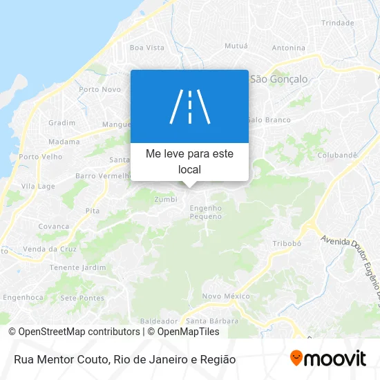 Rua Mentor Couto mapa