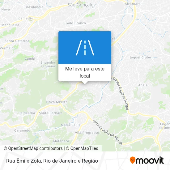 Rua Êmile Zola mapa