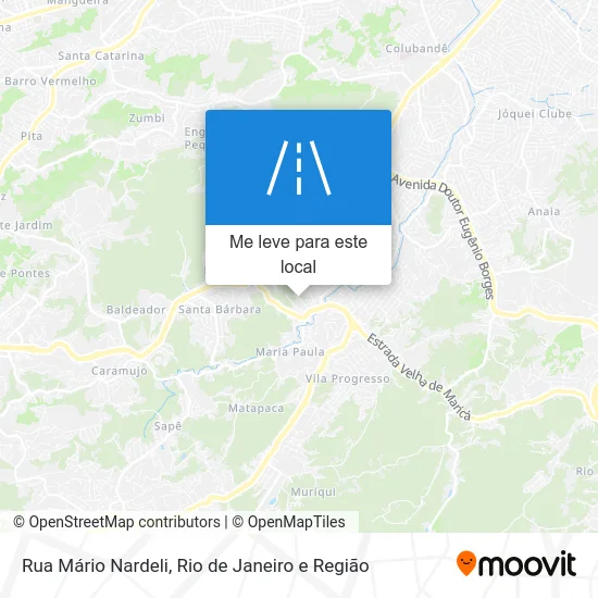 Rua Mário Nardeli mapa