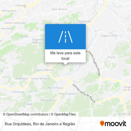 Rua Orquídeas mapa