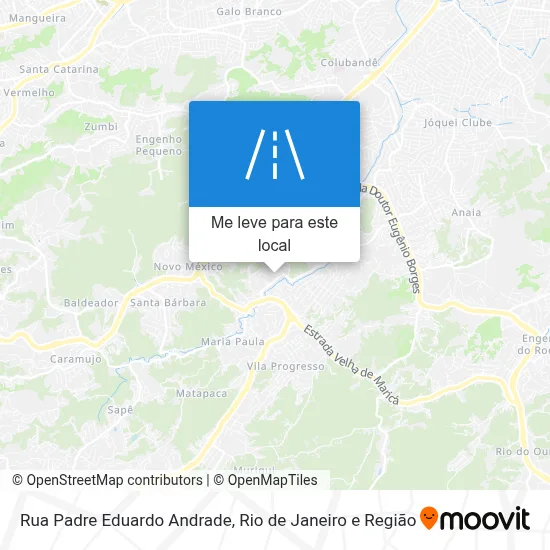 Rua Padre Eduardo Andrade mapa