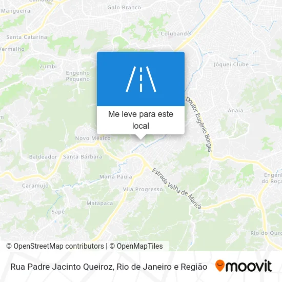 Rua Padre Jacinto Queiroz mapa