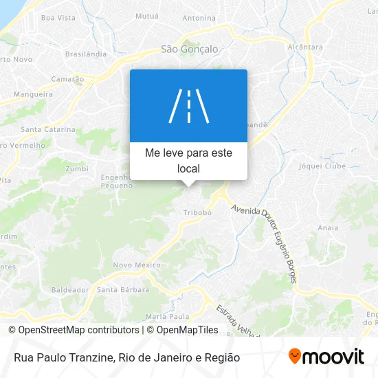 Rua Paulo Tranzine mapa