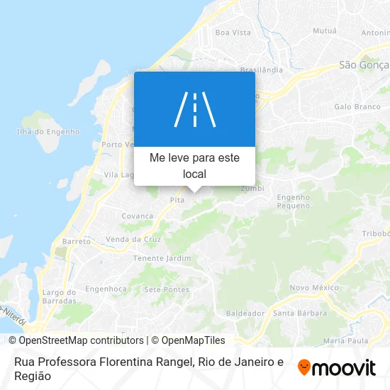 Rua Professora Florentina Rangel mapa