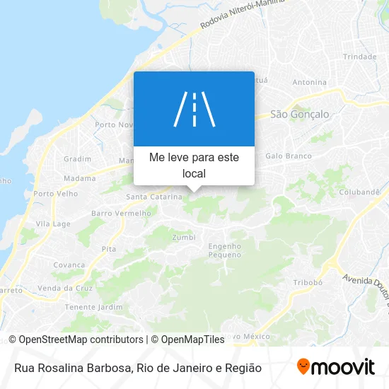 Rua Rosalina Barbosa mapa