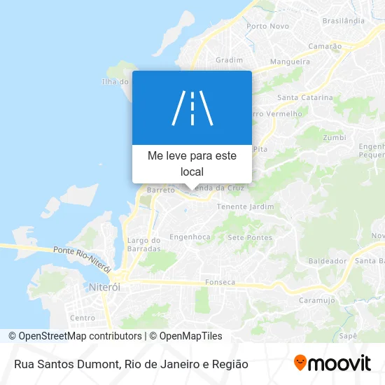 Rua Santos Dumont mapa