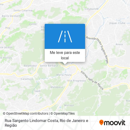 Rua Sargento Lindomar Costa mapa