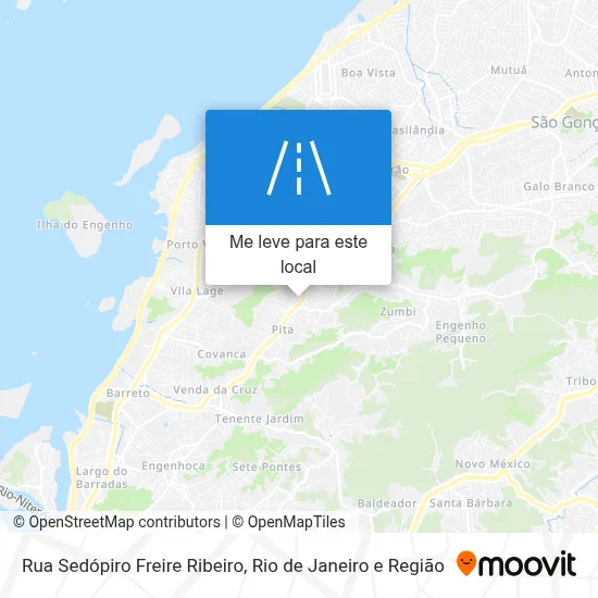 Rua Sedópiro Freire Ribeiro mapa