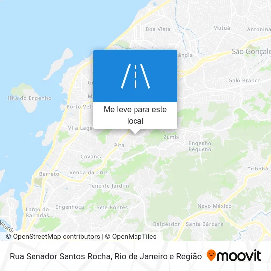 Rua Senador Santos Rocha mapa