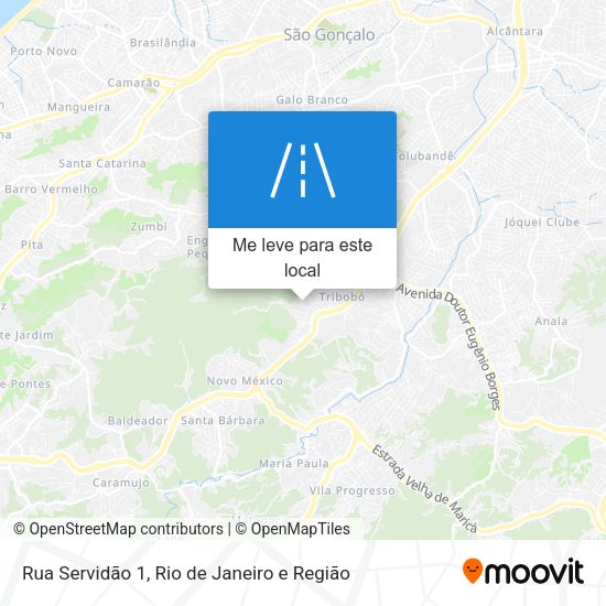 Rua Servidão 1 mapa