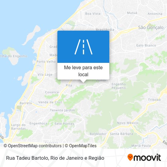 Rua Tadeu Bartolo mapa