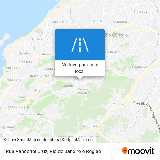 Rua Vanderlei Cruz mapa