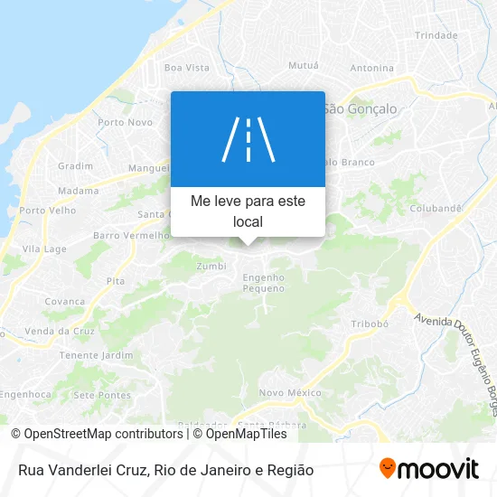 Rua Vanderlei Cruz mapa