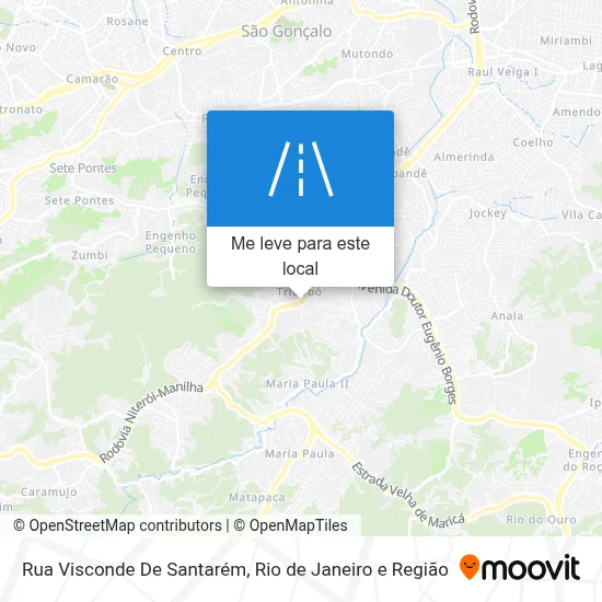 Rua Visconde De Santarém mapa