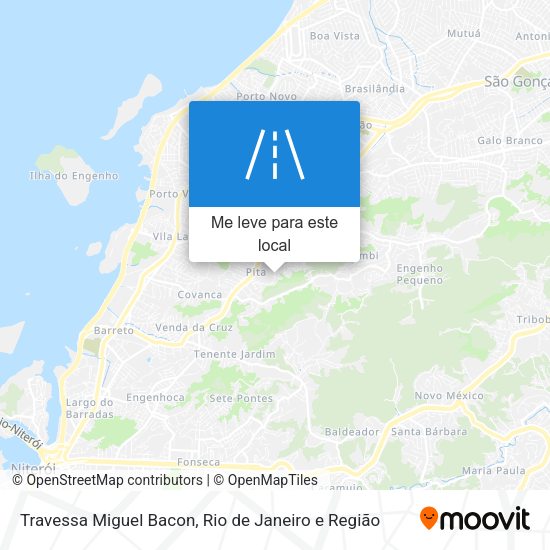 Travessa Miguel Bacon mapa