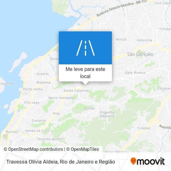Travessa Olívia Aldeia mapa