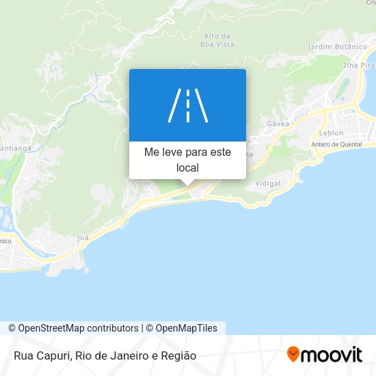 Rua Capuri mapa