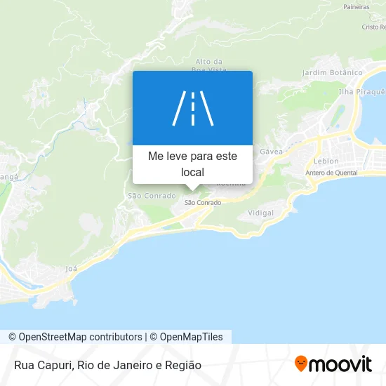 Rua Capuri mapa