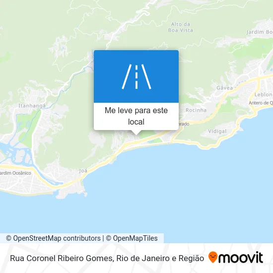 Rua Coronel Ribeiro Gomes mapa