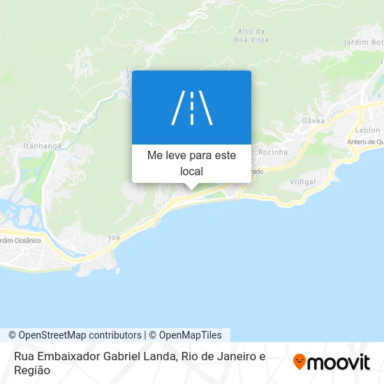 Rua Embaixador Gabriel Landa mapa
