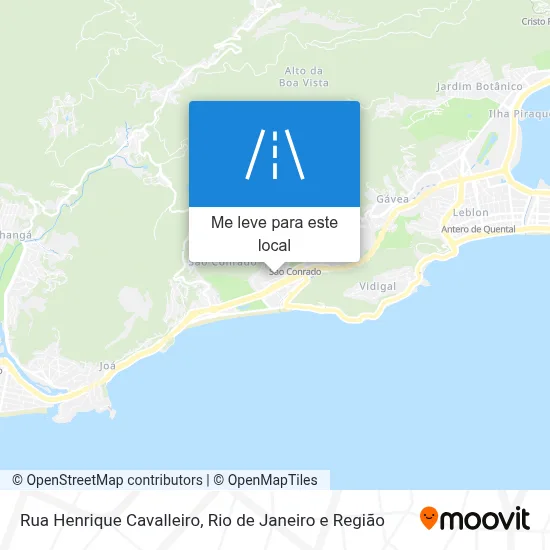 Rua Henrique Cavalleiro mapa