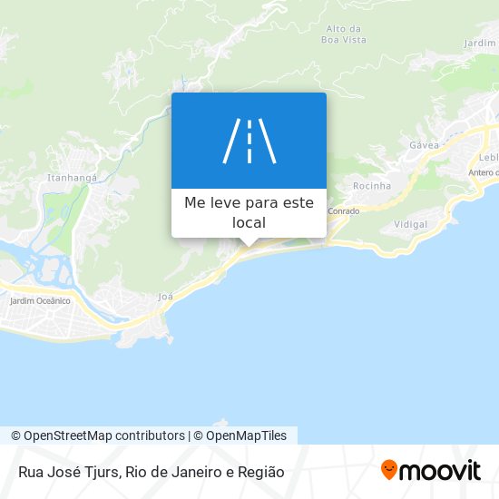 Rua José Tjurs mapa