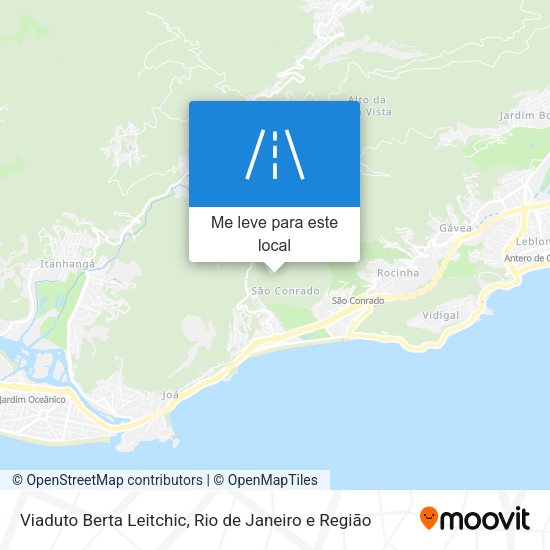 Viaduto Berta Leitchic mapa