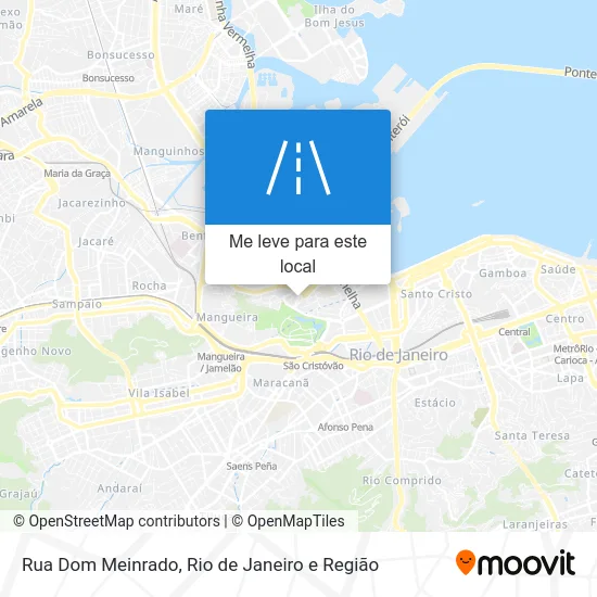 Rua Dom Meinrado mapa