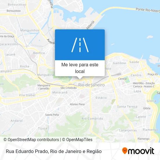 Rua Eduardo Prado mapa